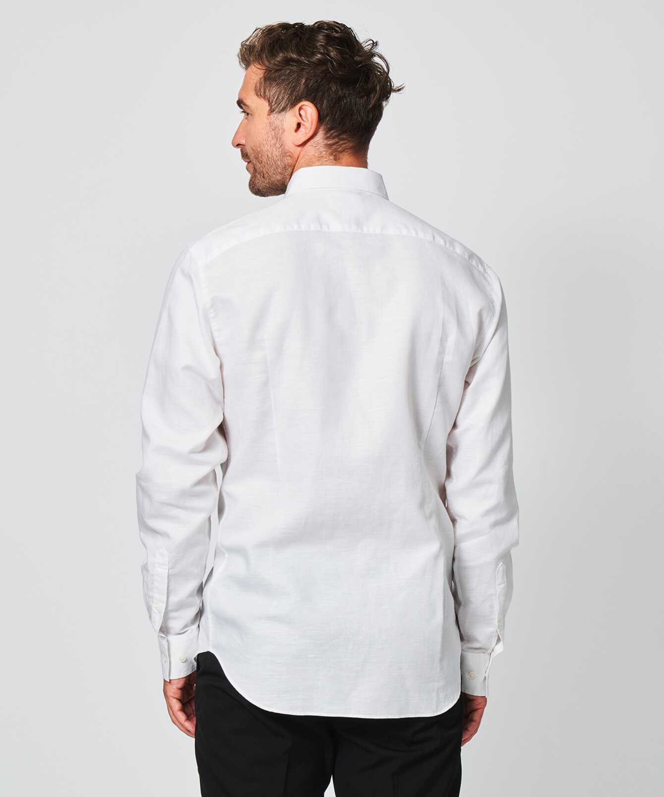 Shirt Portofino White Linen Shirt The Shirt Factory