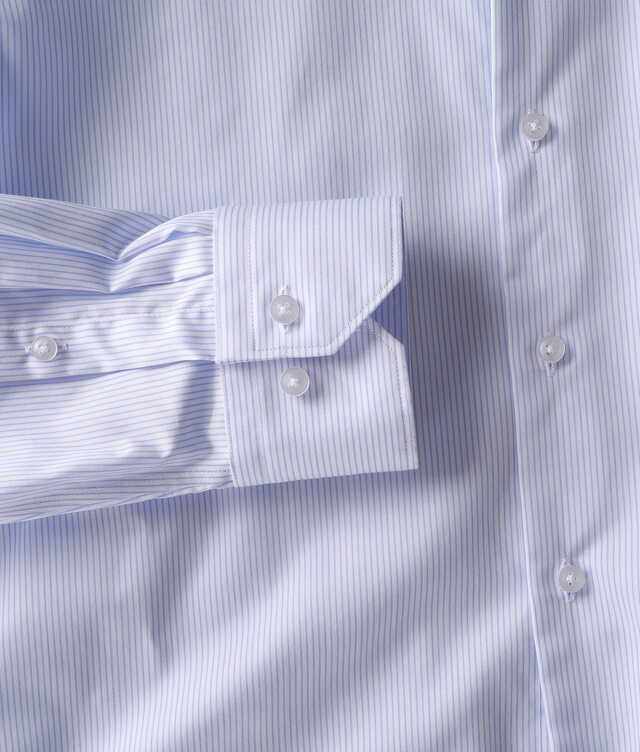 Tribune Stripe Blue Shirt The Shirt Factory