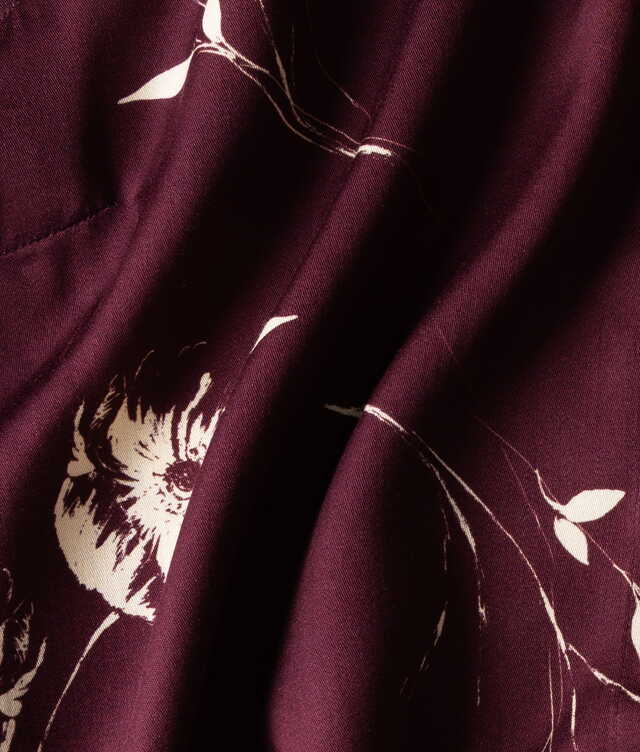 Ellie Ruby Bloom Mauve Wine Blouse The Shirt Factory