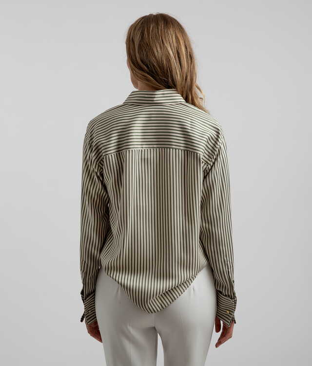 Piper Legacy Stripe Grön Skjorta The Shirt Factory