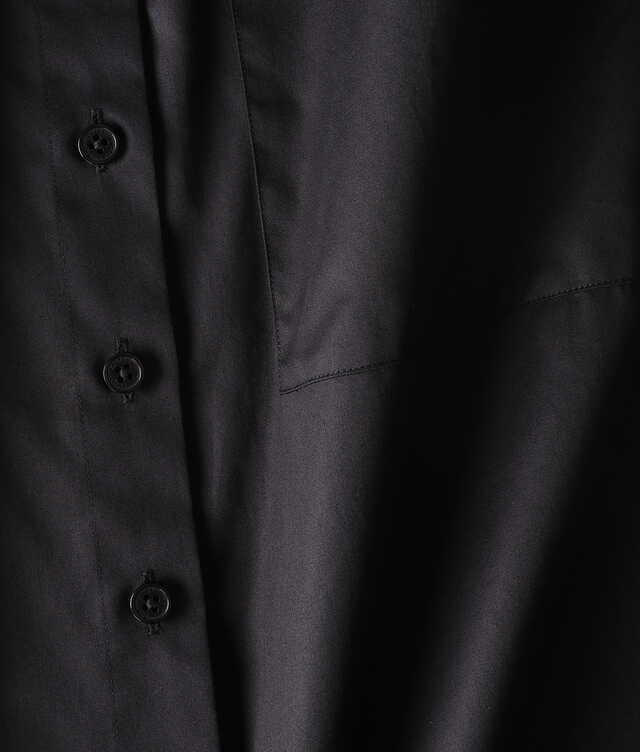 Anya Cotton Poplin Black Shirt The Shirt Factory