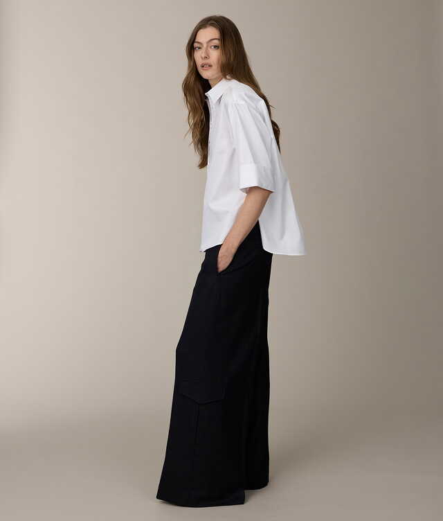 Jaylin Cotton Poplin White Shirt The Shirt Factory