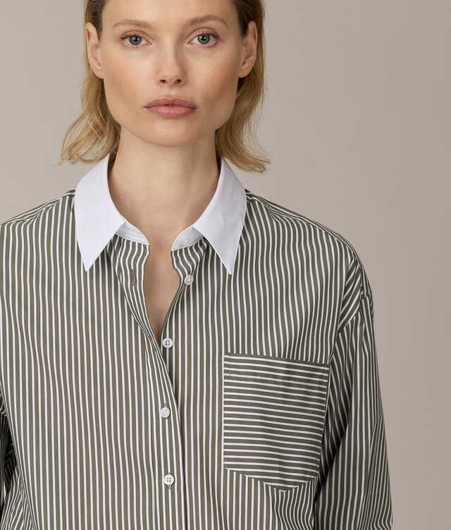 Mireya Savona Stretch Grön Skjorta The Shirt Factory