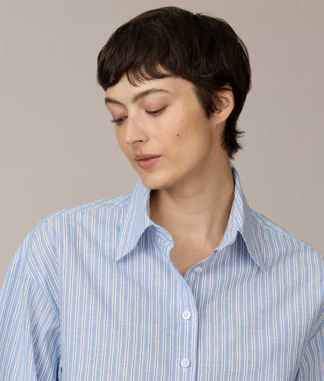 Alex Bayside Stripe Skjorta The Shirt Factory