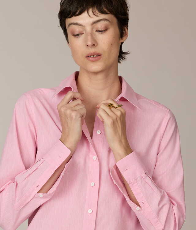 Ellie Provence Rosa Linneskjorta The Shirt Factory