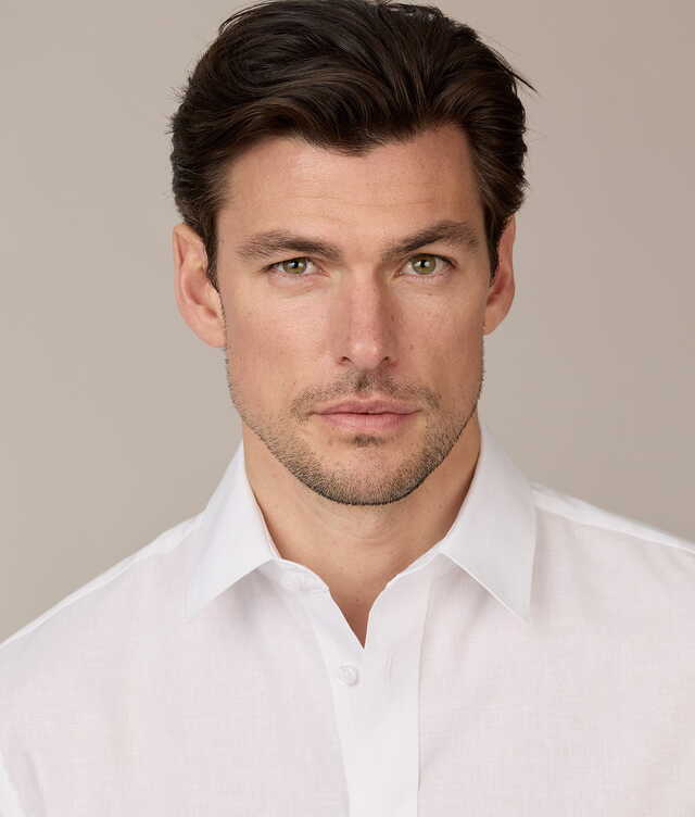 Toulon White Linen Shirt The Shirt Factory