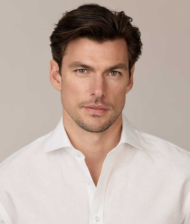 Portofino White Linen Shirt  The Shirt Factory