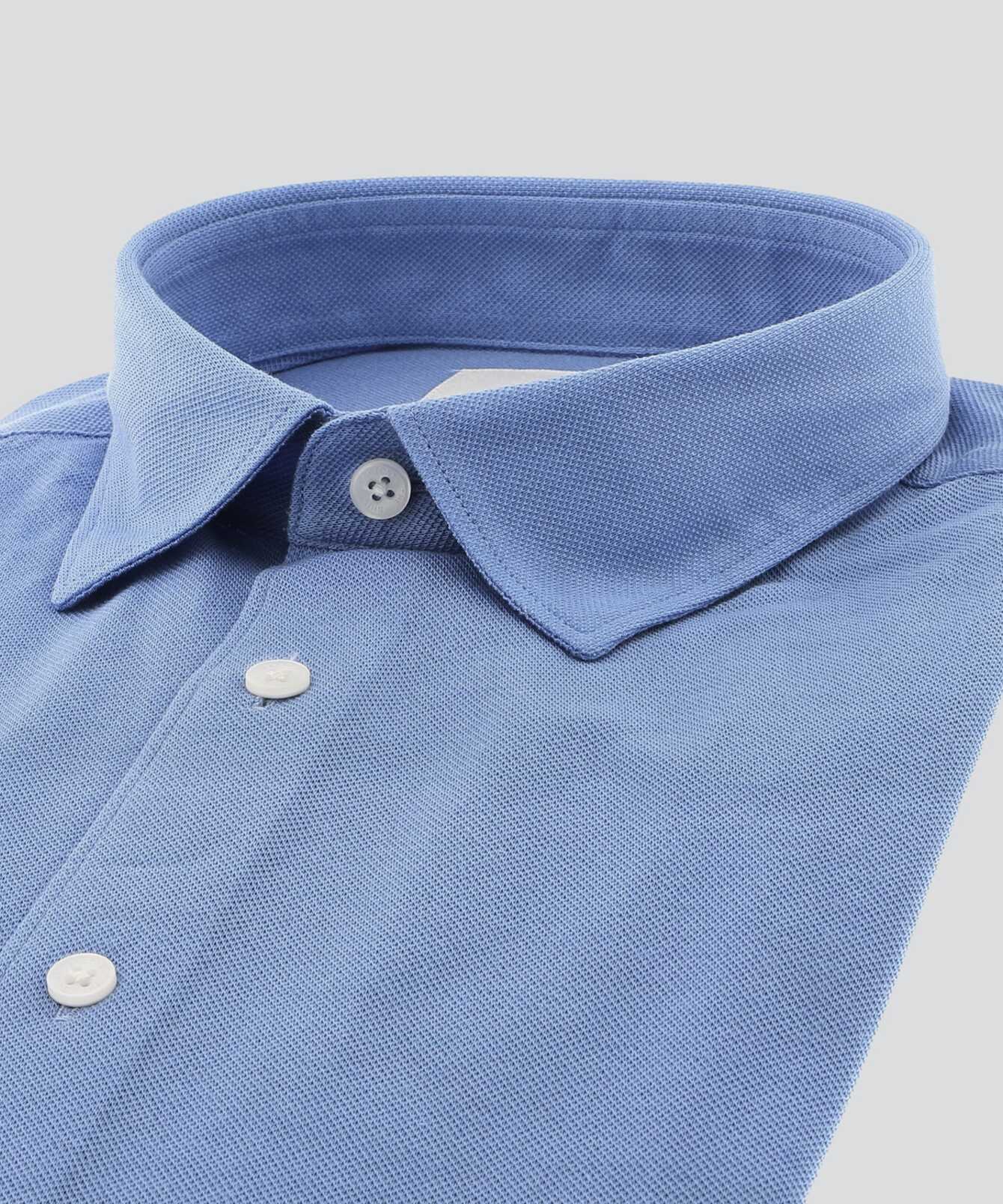 Skjorta Royal Troon Pike Ljusblå Pikeskjorta i Merceriserad Bomull The Shirt Factory