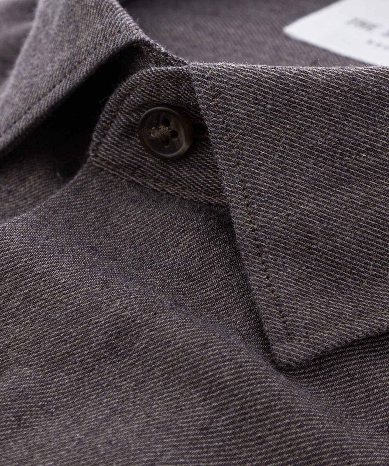 Shirt Webster Brown Cotton Linen Shirt  The Shirt Factory