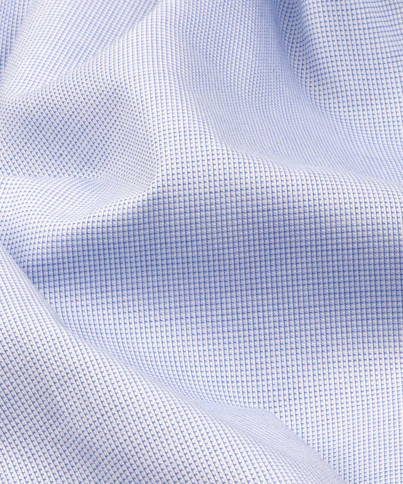 Shirt Stockholm Blue Easy To Iron Twill Shirt Extra Long Sleeve The Shirt Factory
