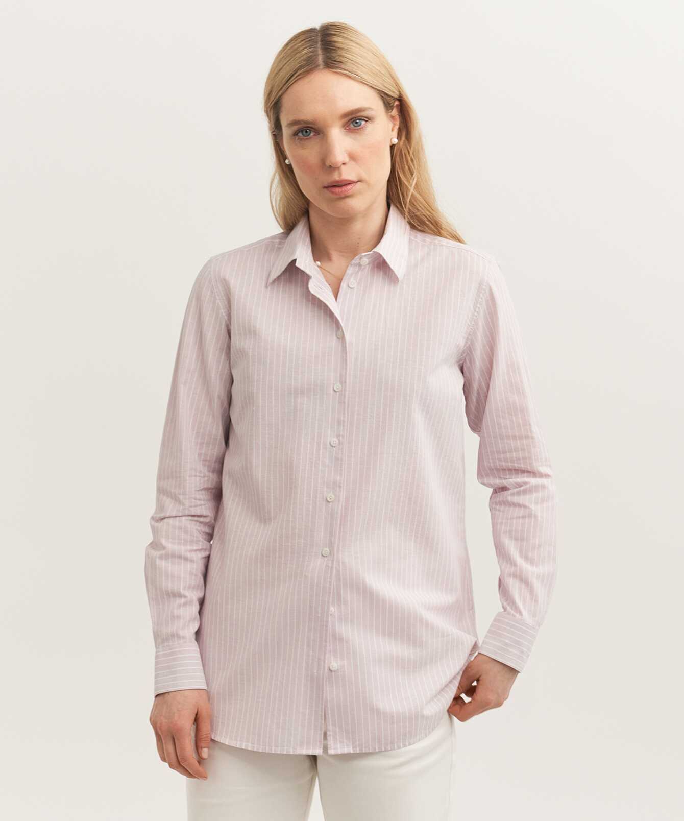 Shirt Mickan Breeze Light Pink Linen shirt The Shirt Factory