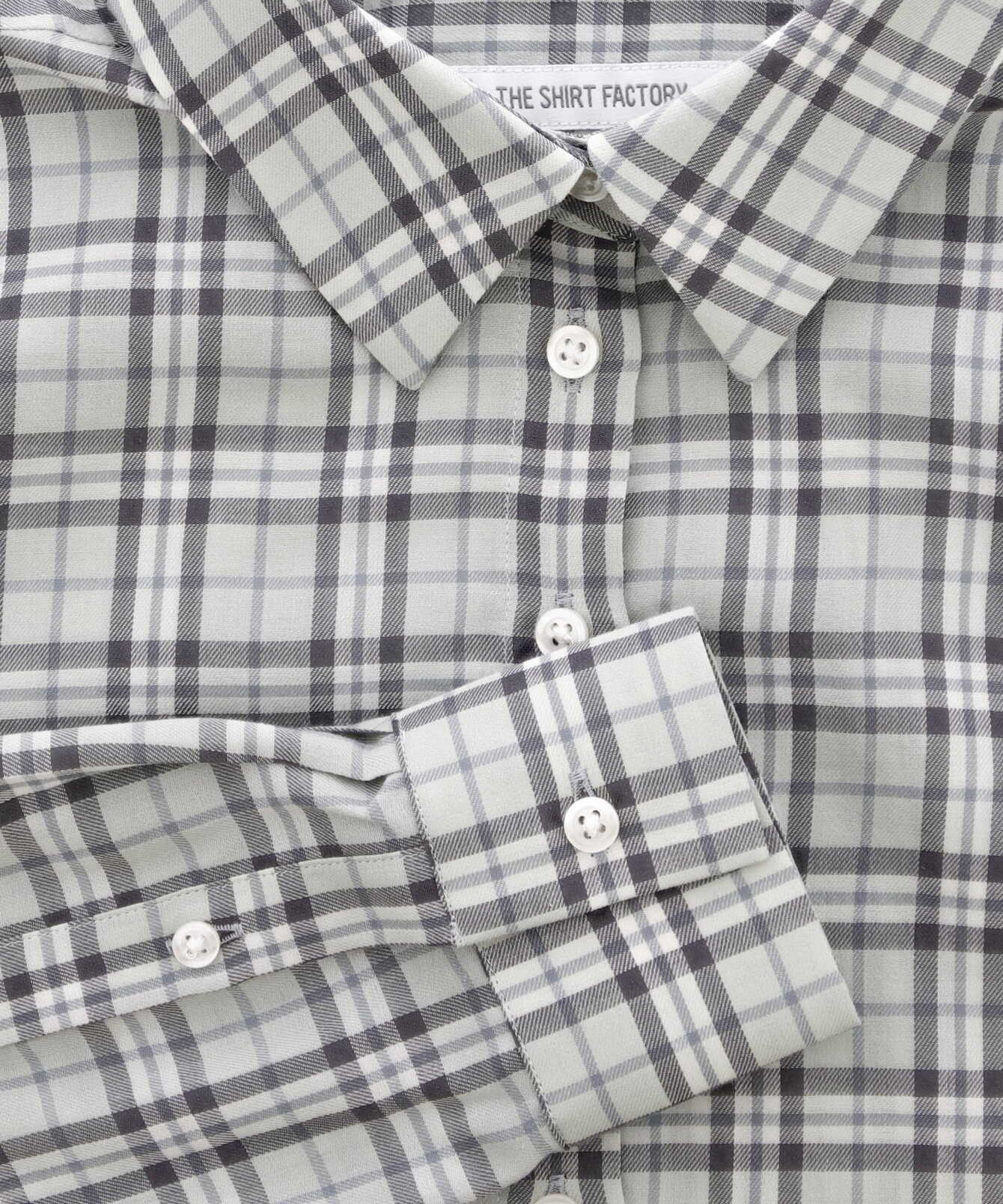 Skjorta Tilde Magre Mintgrön Rutig Blus The Shirt Factory