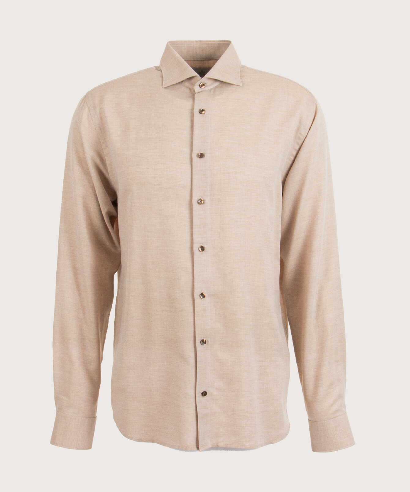 Skjorta Rovereto Beige Skjorta med Kashmir The Shirt Factory