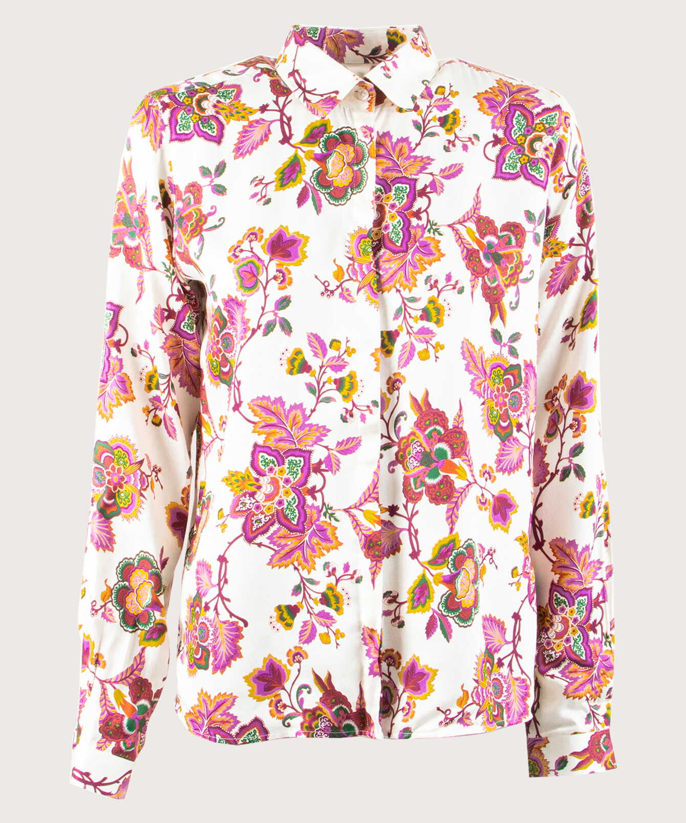 Shirt Gina Florence White Floral Blouse The Shirt Factory