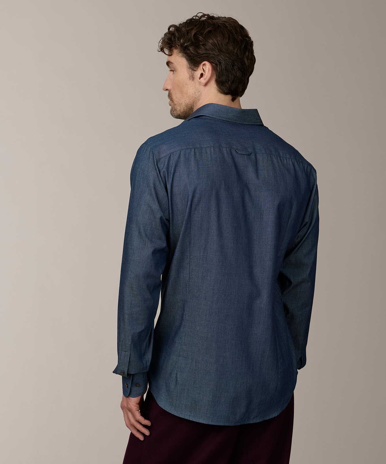 Shirt Pharelle Denim Dark Blue Indigo Shirt The Shirt Factory