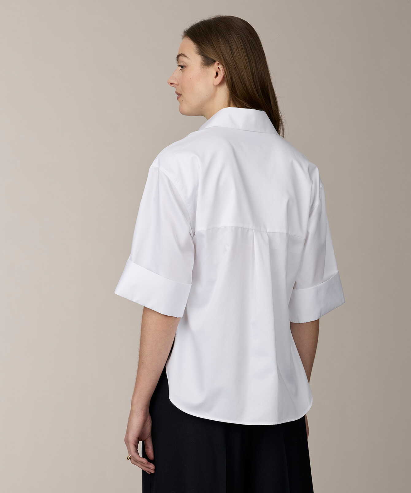 Skjorta Jaylin Cotton Poplin Vit Skjorta The Shirt Factory