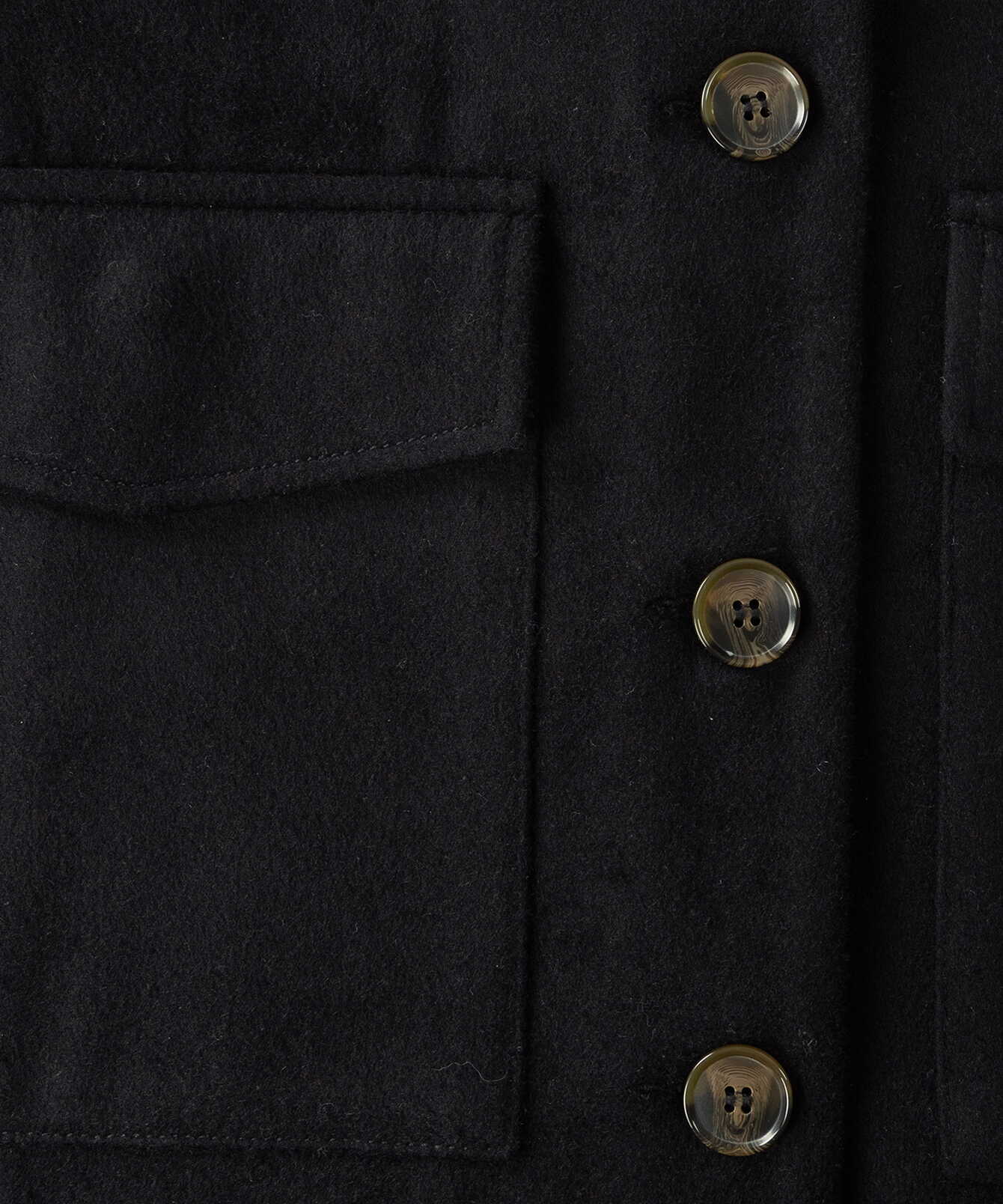 Shirt Camille Aura Wool Jacket Black The Shirt Factory