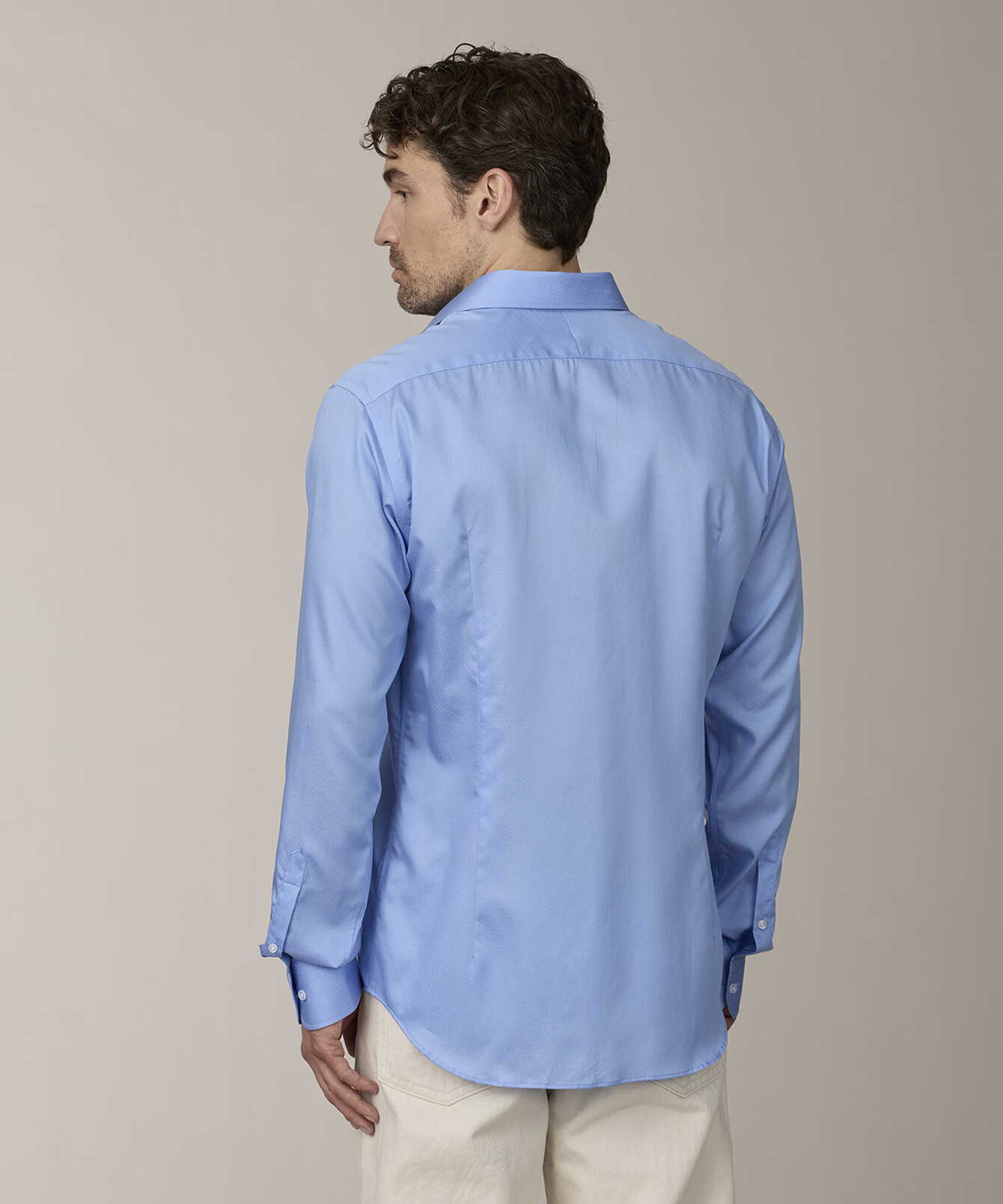 Shirt Lucerne Micro Doft Blue Shirt The Shirt Factory