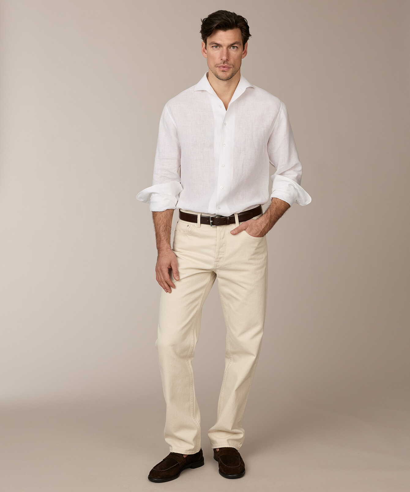 Shirt Riviera Linen White Linen Shirt The Shirt Factory