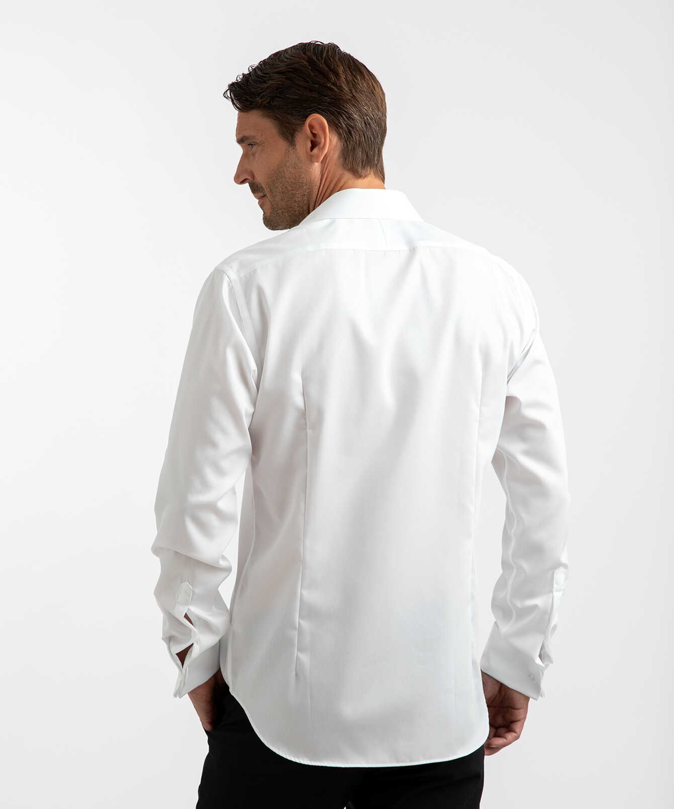 Skjorta Grand Twill Strykfri Vit Skjorta The Shirt Factory