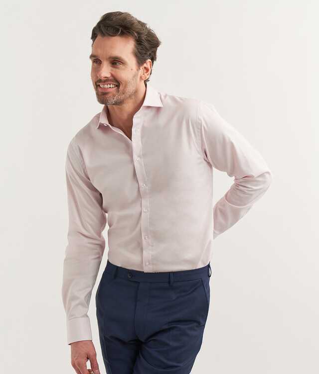Shirt Stockholm Pink Easy To Iron Twill Shirt  The Shirt Factory