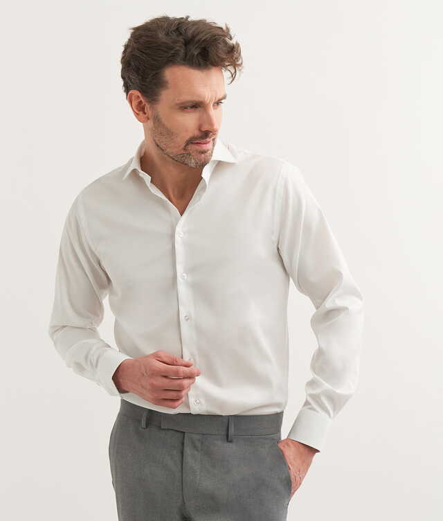 Regular fit - Superior Twill White Non Iron Shirt