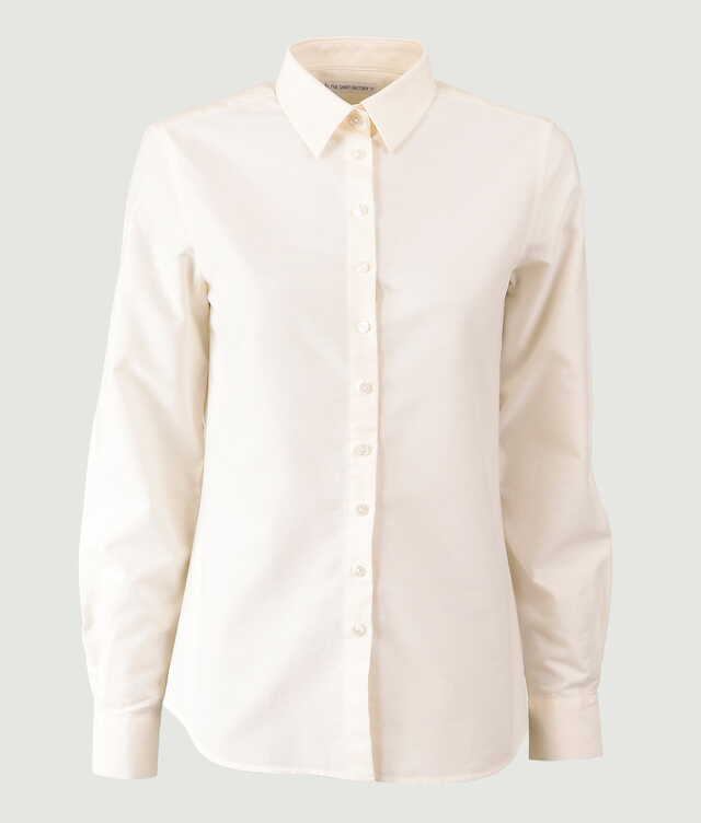 2335 - Tilde Preppy Oxford Vanilla White Shirt