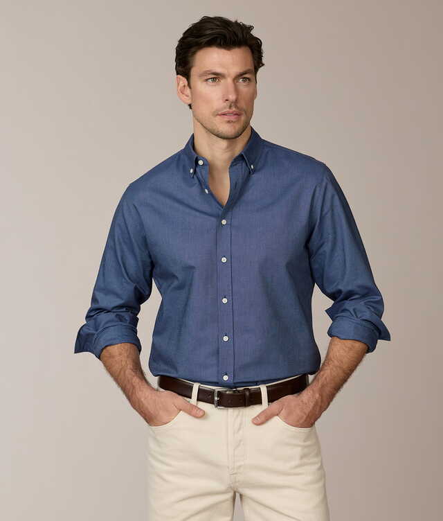 Shirt Boston Oxford Denim Blue Shirt The Shirt Factory
