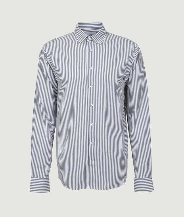 Shirt Mendoza Stripe Blue Shirt The Shirt Factory