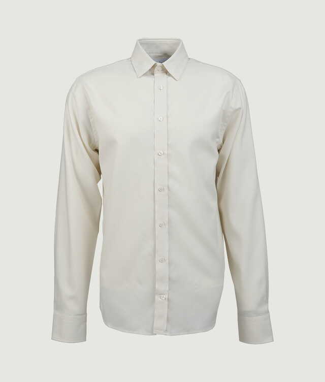 Skjorta Niseko Borstad Off White Twillskjorta	 The Shirt Factory