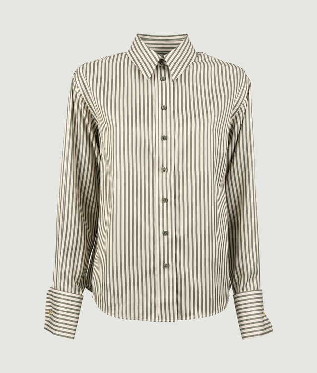 Skjorta Piper Legacy Stripe Grön Skjorta The Shirt Factory