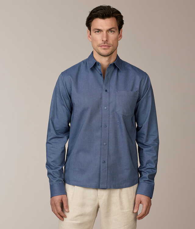 Shirt Boston Oxford Denim Blue Shirt The Shirt Factory
