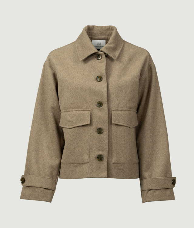 2447 - Camille Aura Wool Jacket Beige