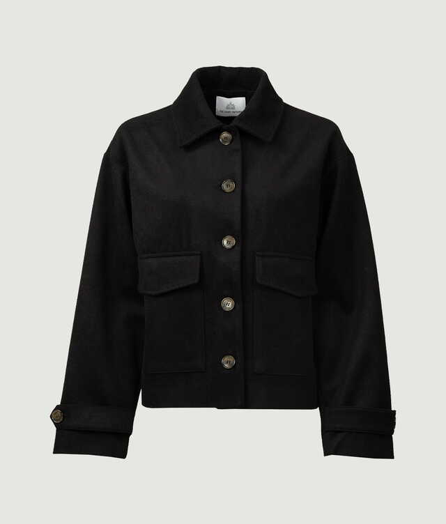 2447 - Camille Aura Wool Jacket Svart