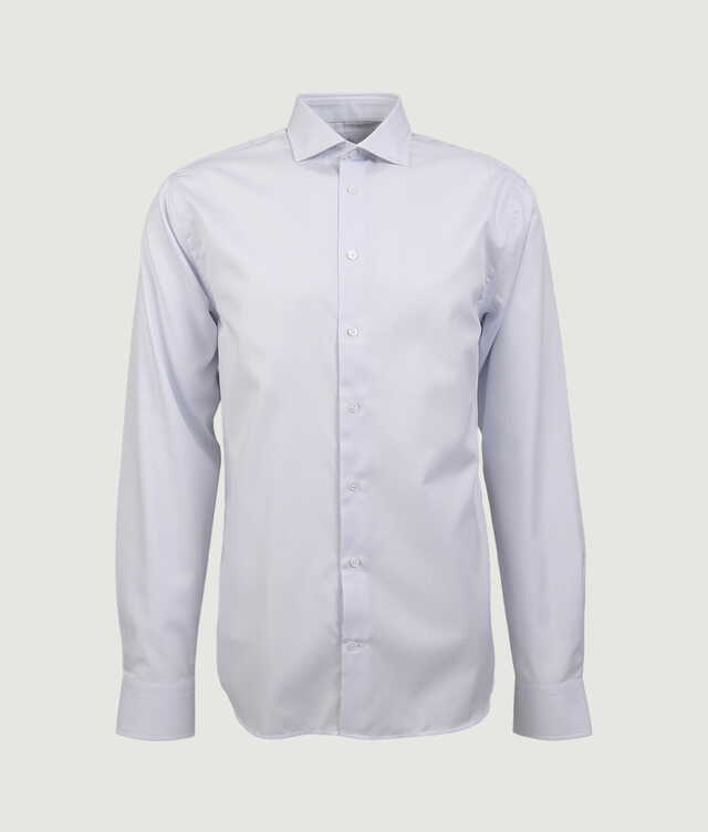 Skjorta Salzburg Dot Vit Dobbyskjorta The Shirt Factory