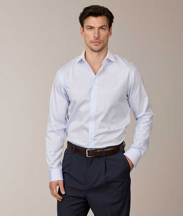 Skjorta Claremont Randig Kontrastskjorta The Shirt Factory