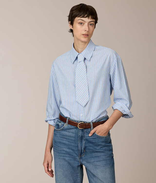 Skjorta Alex Bayside Stripe Skjorta The Shirt Factory