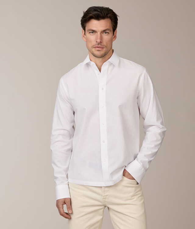 Shirt Toulon White Linen Shirt The Shirt Factory