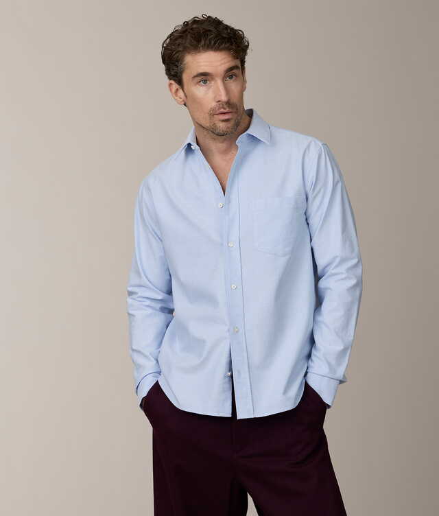 Shirt Boston Oxford Light Blue Shirt The Shirt Factory