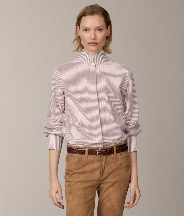 Skjorta Elsie Lumina Stripe Rosa Skjorta The Shirt Factory