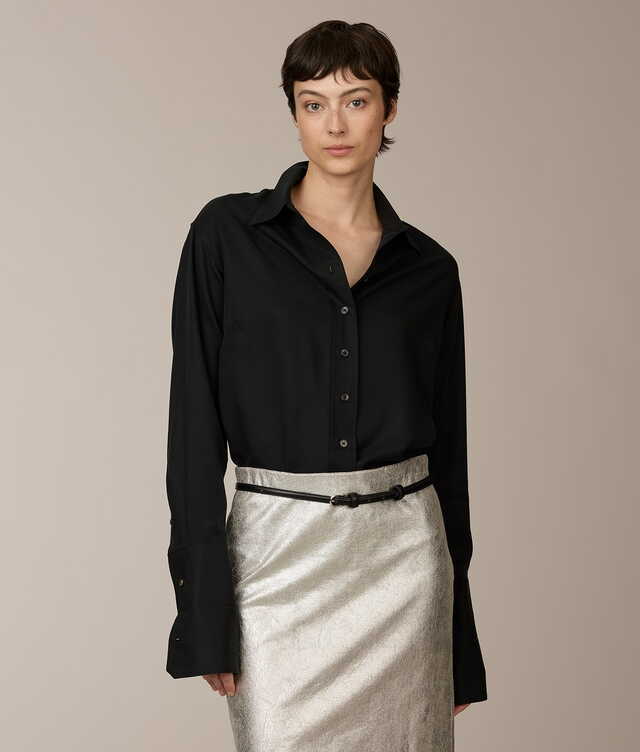 24381 - Piper Soft Lyocell Black shirt