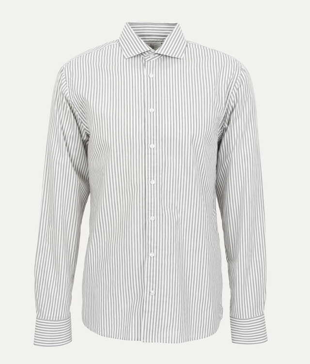 Slim fit - Montreal Light Grey Striped Shirt